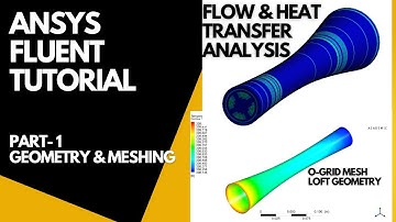 ANSYS Fluent Tutorial | Flow & Heat Transfer Analysis in a Pipe of varying Cross-section | Part 1/2