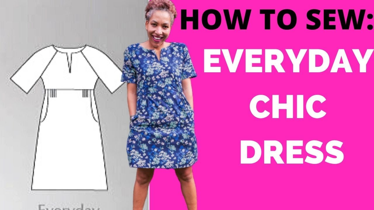 How To Sew HTS | Everyday Chic Dress | Sew Different Patterns - YouTube