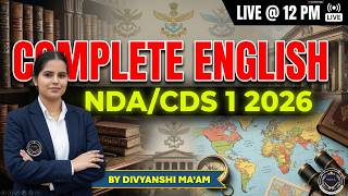 NDA &amp; CDS 1 2026: Complete English Marathon | Score Maximum Marks #NDAEnglish #CDSEnglish