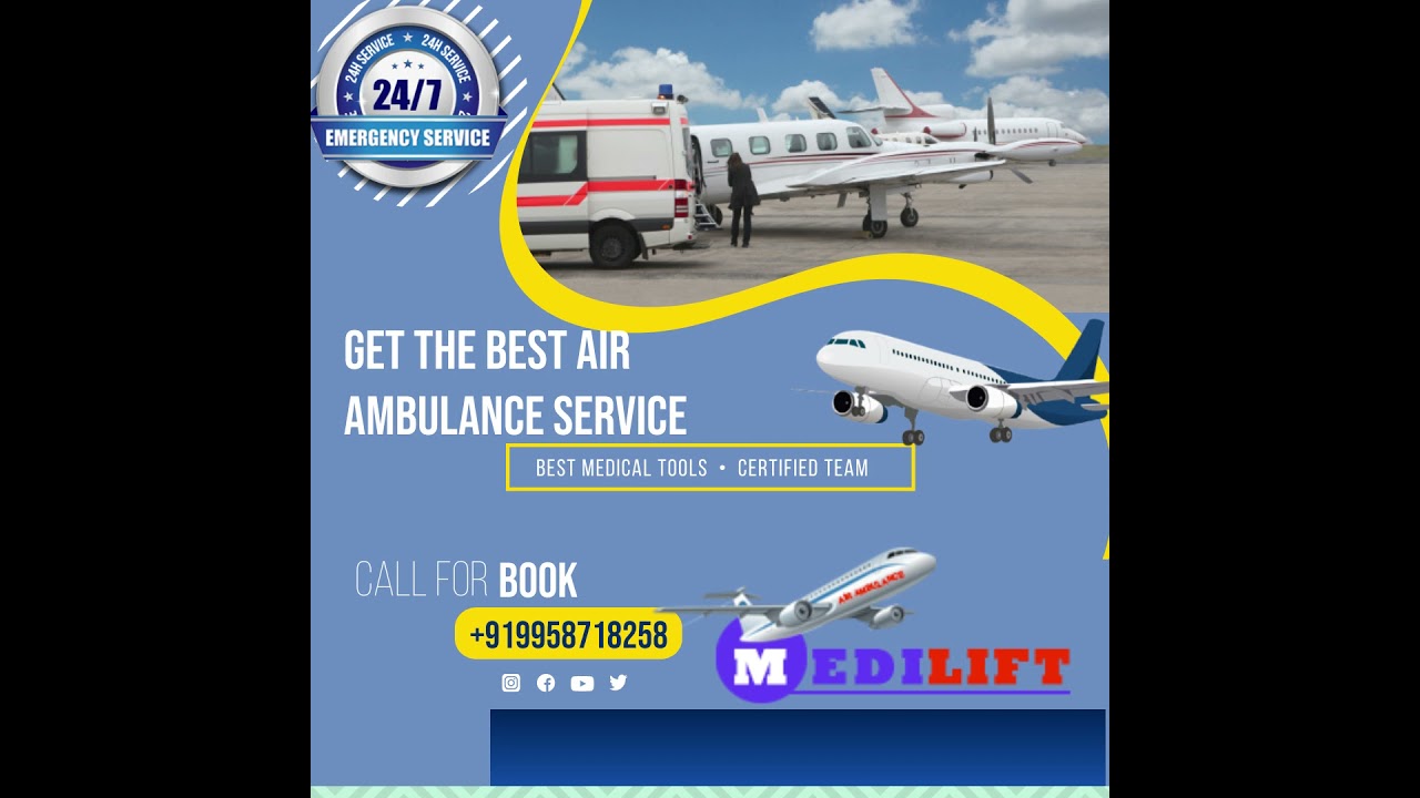 Air Ambulance Services in Indore for Impeccable Shifting by Medilift