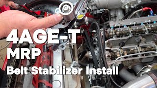 Corolla 4AGZE MRP timing belt stabilizer install