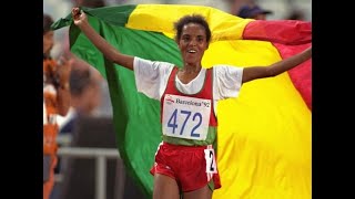 Final 10000 m women barcelona 1992 Elena meyer et derartu Tulu
