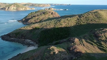 Drone of Merese Hills Sunset, Lombok, Indonesia
