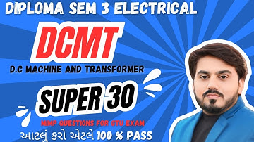 DCMT SUPER 30 MIMP QUESTIONS FOR GTU EXAM || DIPLOMA SEM 3 ELECTRICAL || MIMP FOR GTU EXAM | 4330901