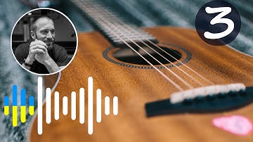 Tuning 3rd G string of acoustic guitar. Free sound effect.