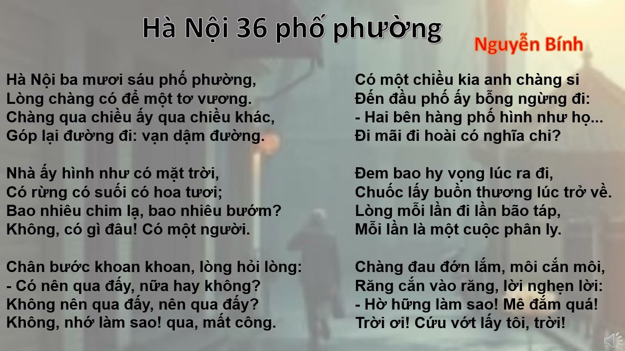 Hà Nội 36 phố phường - Nguyễn Bính