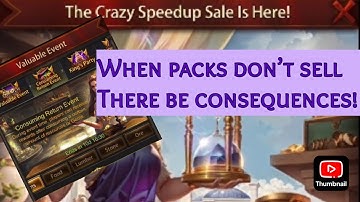 Evony removes speed up event