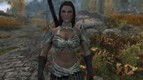 Skyrim Mod PS4: Mod Showcase WIP ArmorRecolorTest1 by Cyan49 - Recolored Dark Seducer/Golden Saint