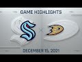 NHL Highlights: Kraken vs. Ducks - Dec. 15, 2021