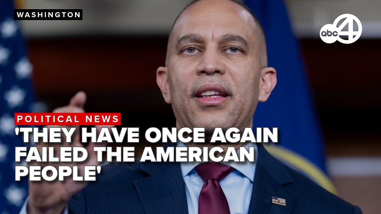 FULL: Minority Leader Hakeem Jeffries attacks Trump, GOP for continuing Iran conflict