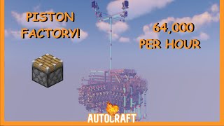 Minecraft 1.16.5 AutoCrafting Piston Factory (64,000 pistons/hr!) (Carpet Mod) 1 Year Special screenshot 3