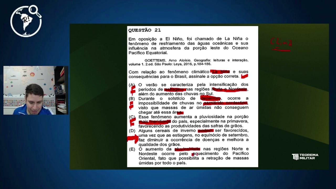 Resolução da prova de Geografia - Colégio Naval 2023  Prof. Éder (TM)