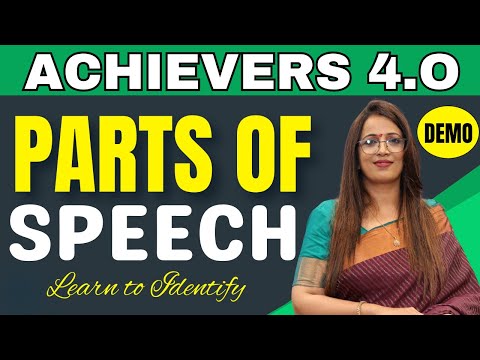 Achievers 4.O | Learn to Identify Parts Of Speech | Demo - 1 | Basic English Grammar | by Rani ma'am