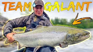 CATCHING GIANT SALMON; Bergeforsen - Best Salmon Fishing in the World | Team Galant