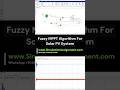 Fuzzy #MPPT Algorithm For Solar #PV System #Simulation #Assignments #phd #thesis #matlab