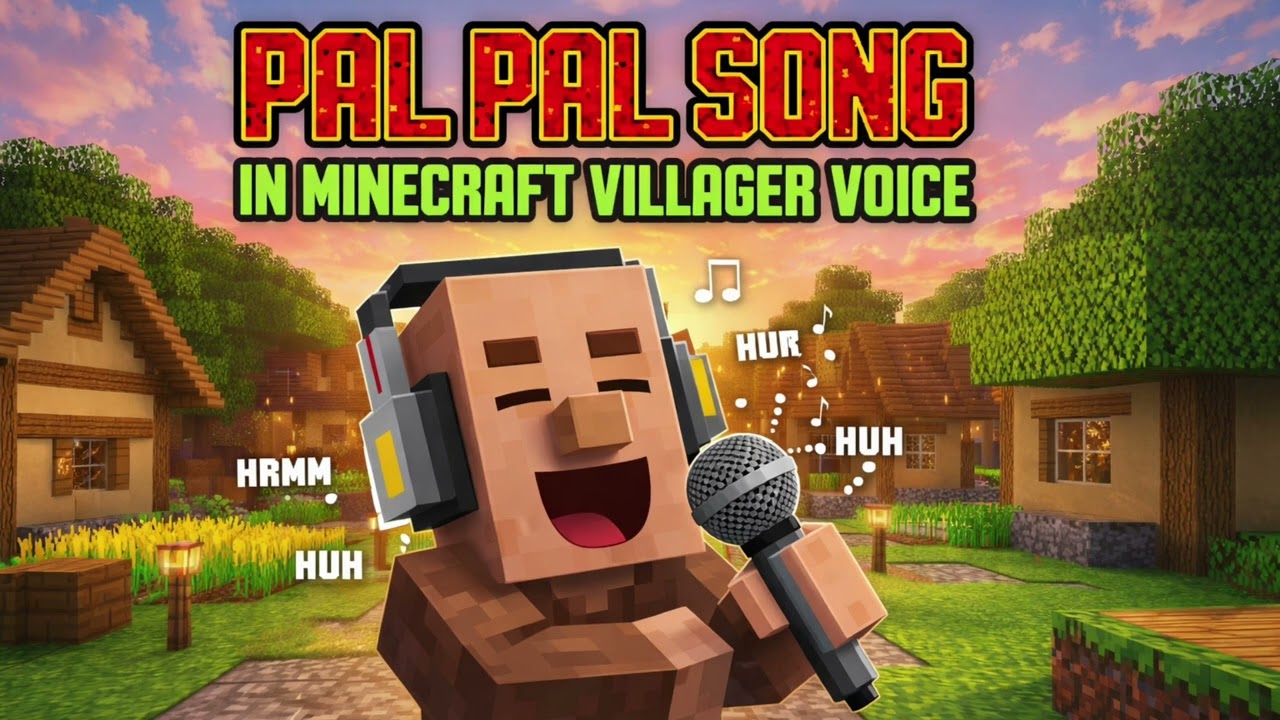 Pal pal song in Minecraft villager voice 