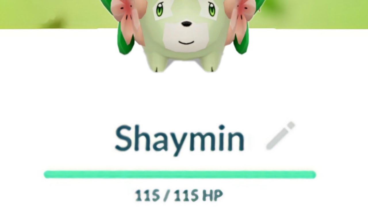 ☺️wow! Shiny shaymin in pokemon go. 