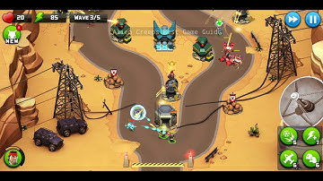 Alien Creeps TD Level 18 Blackout Badlands 3 star Campaign - Non Extra Hero