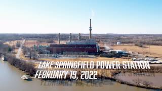 Lake Springfield Power Station Tower Implosion (4K)