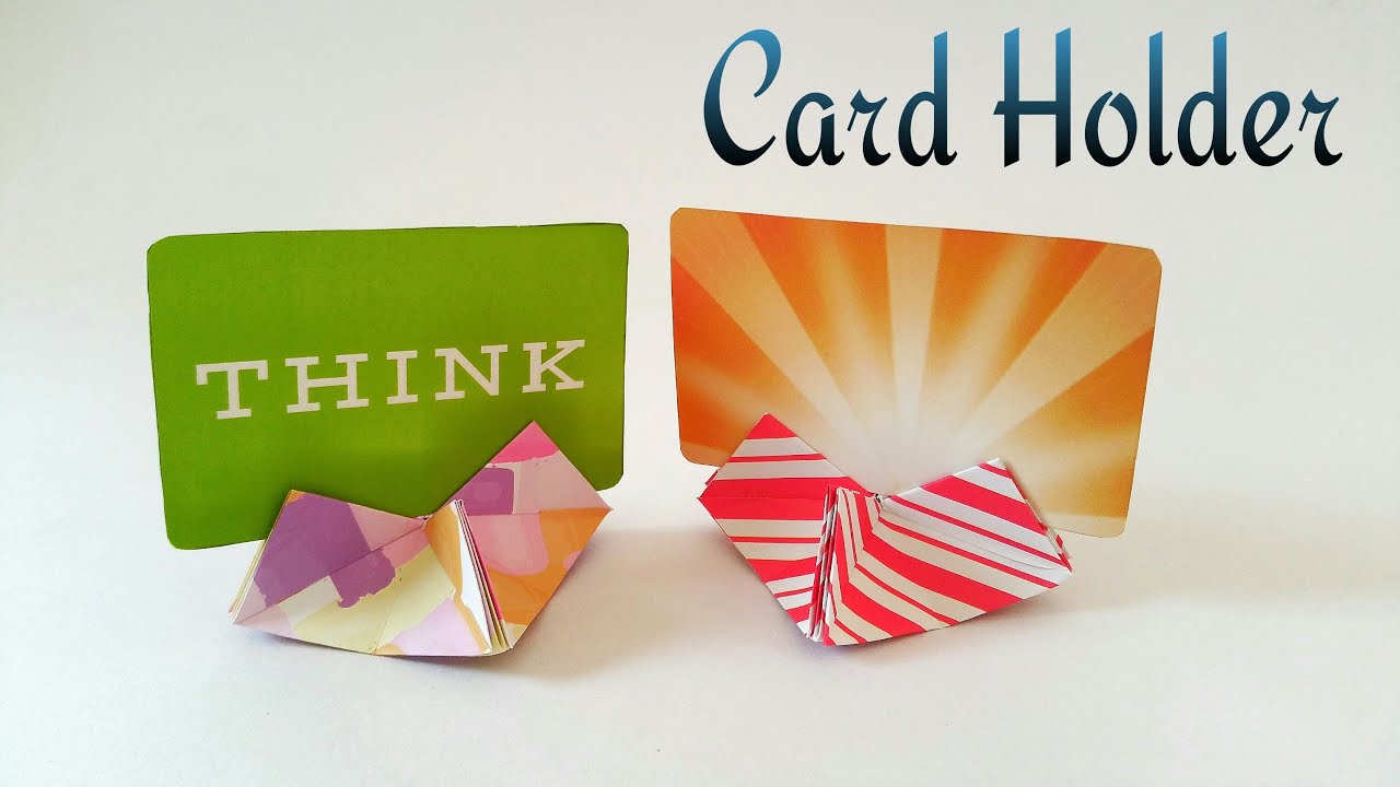 折り紙カードスタンドの折り方 作り方10選 席札にも Handful ハンドフル