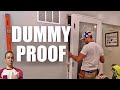 How to install a pre-hung door | The easiest and most efficient way to hang prehung door #diy #doors