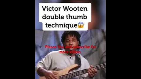 Legend Victor Wooten showing his double thumb technique #shorts  #bassist #bass #usa #musicshorts