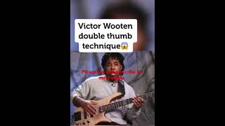 Legend Victor Wooten showing his double thumb technique #shorts  #bassist #bass #usa #musicshorts