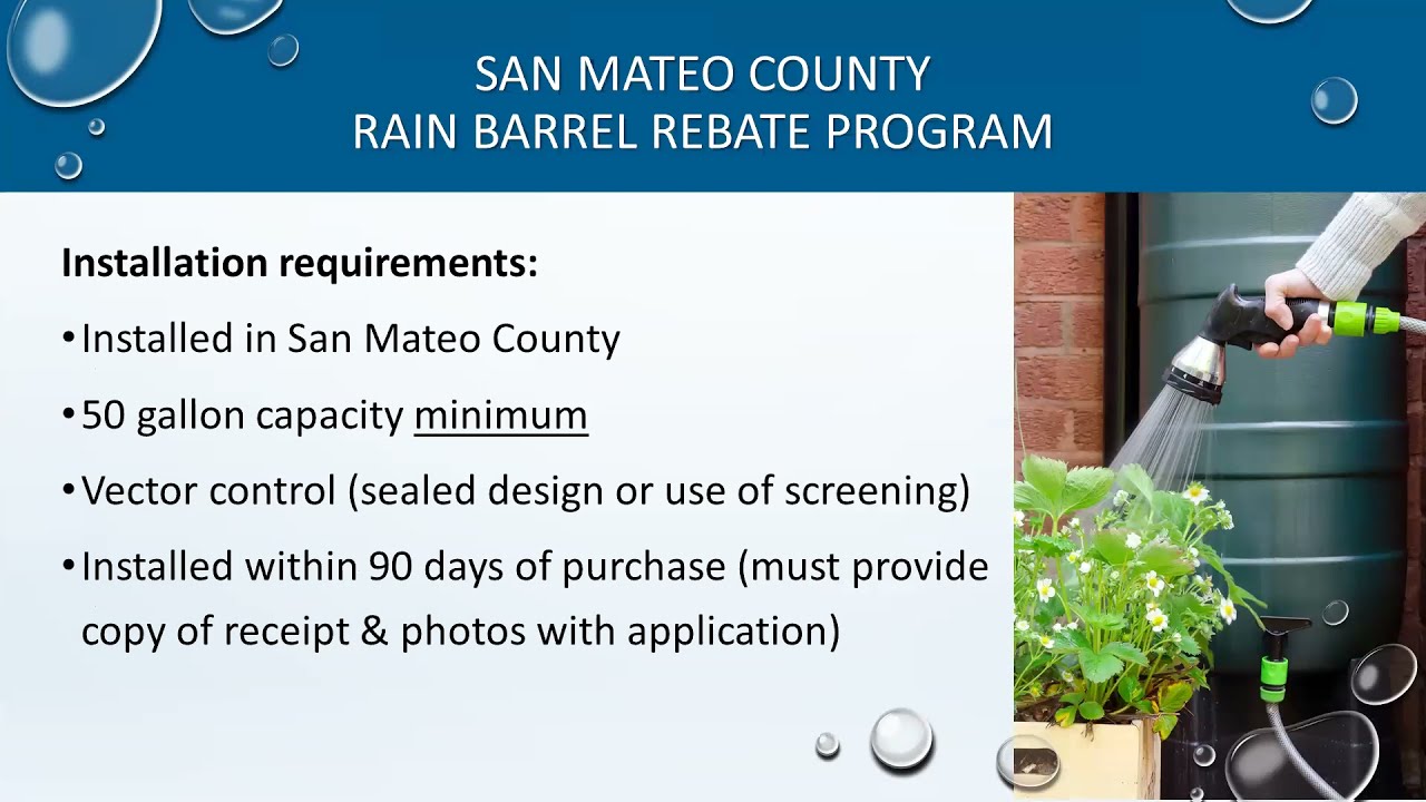 SMCWPPP Rain Barrel Rebate Program 21 22 YouTube