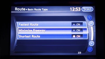 2013 Infiniti M - Route Button (if so equipped)