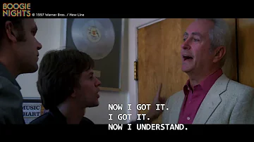 1997's "Boogie Nights" featuring Robert Downey Sr. as 'Burt', a record company manager.