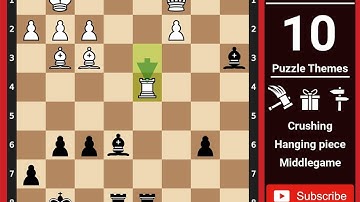 Chess Puzzles to Practice. Themes: Short puzzle, Crushing, Endgame. Learn Chess