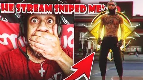 I stream sniped as a LEGEND for the first time & Made Him RAGE QUIT On NBA 2K20 (Funny Reaction)