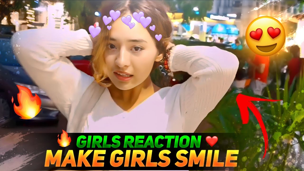 Make Girl Smile 😁 Prank on cute strangers girls ️😍epic girl