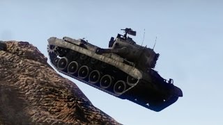 War Thunder Tiger Patton Out Plays T-10M Flying Tank Maneuver