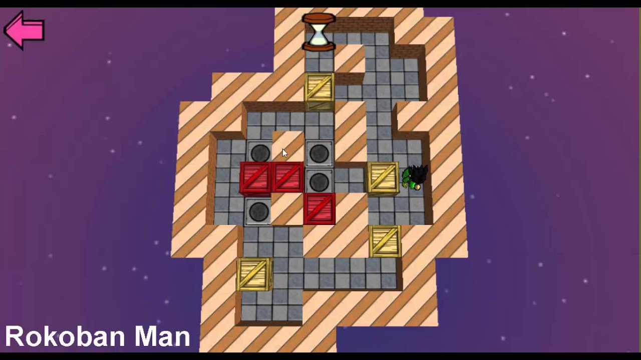 Sokoban (Boxxle) Level 49 played on Rokoban for Windows.