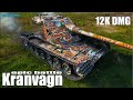 Эпический бой на 12к урона ✅World of Tanks Kranvagn лучший бой