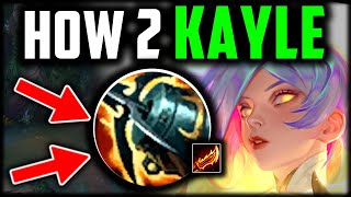How to AD Kayle & CARRY for Beginners (Best Build/Runes) Kayle Guide Season 14 League of Legends