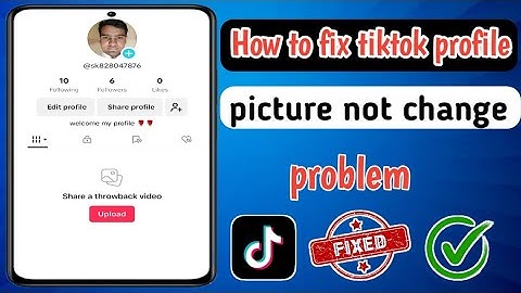 How to fix tiktok profile picture not change || TikTok profile pic changing problem solve (2025)