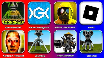 Nextbots in Playground Mod Update,Roblox Zoonomaly,Hide in The Backroom,Nextbots in Backrooms