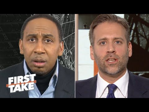 Stephen A. rolls his eyes at Max Kellerman’s Gordon Hayward/Kyrie Irving analysis | First Take