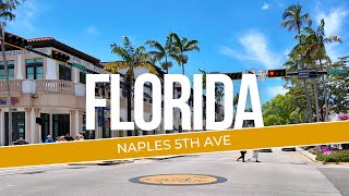 Naples, Florida - Relaxing 5th Avenue Walking Tour 4K