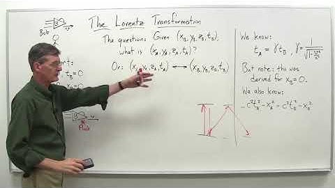 The Lorentz transformation part 1   Stanford University   Coursera