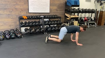 Bear Crawl Exercise Demonstration and Instruction