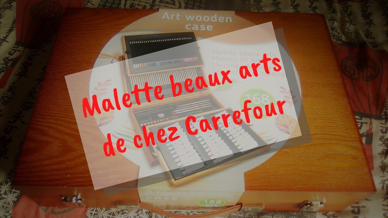 Mallette d'artiste 168 pièces CARREFOUR : la malette à Prix Carrefour