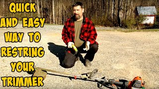 How To Restring Your Sting Trimmer The Easy Way.