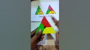 HOW TO SOLVE PYRAMID CUBE🤯🥶|| #rubikscube #cube #pyramid #shorts #ytshort