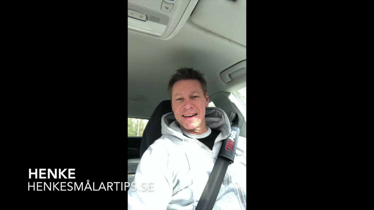 Spackling av nytt gipstak.