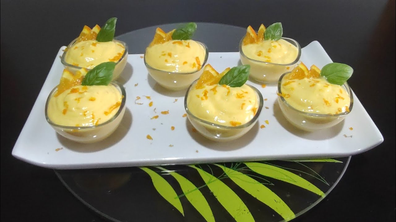 Mousse à l'Orange : Une Douceur Légère et Fruitée.