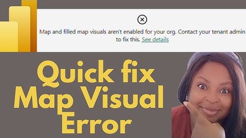 How to fix map visual error on Power Bi | How to make map display on Power Bi