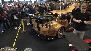 crazy cars revving at indoor carshow who has the biggest flames gtrs 600lt 880hp twin turbo e30 by Car edits 995 views 1 month ago 19 minutes